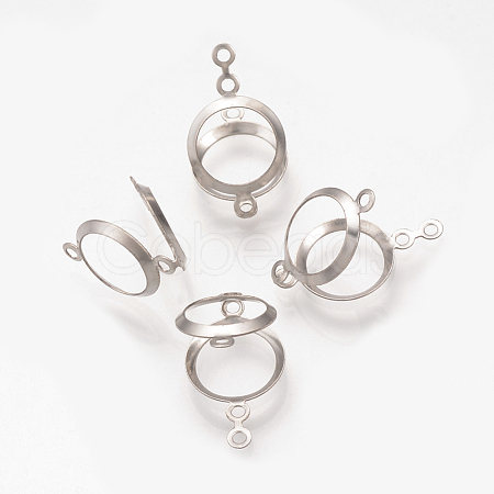 Tarnish Resistant 304 Stainless Steel Open Back Bezel STAS-Q223-12A-1