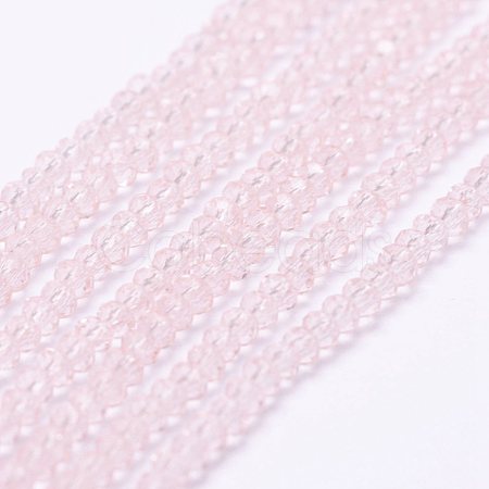 Transparent Glass Beads Strands X-EGLA-K010-A03-1