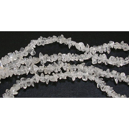 Natural Quartz Crystal Chips Beads Strands X-F019-1