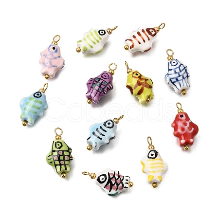 Handmade Porcelain Pendants PR-CBA0027-03G-1
