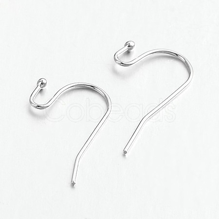 Brass Earring Hooks for Earring Designs KK-M142-01P-RS-1
