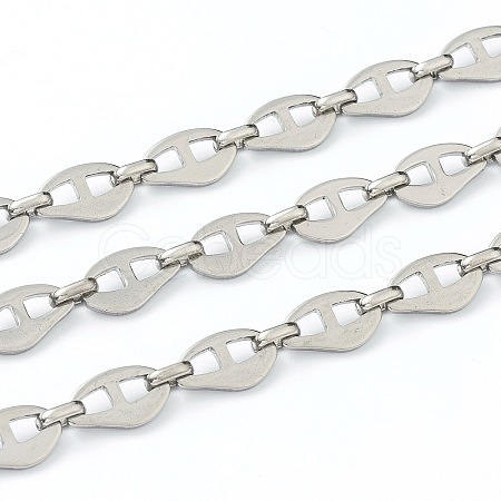 Tarnish Resistant 304 Stainless Steel Mariner Link Chains STAS-H145-08P-1