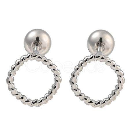 304 Stainless Steel Cartilage Earrings EJEW-B066-01H-P-1