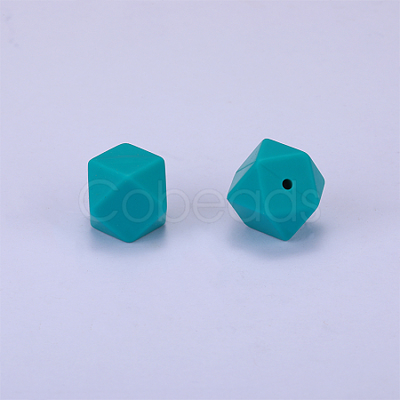 Hexagonal Silicone Beads SI-JX0020A-28-1