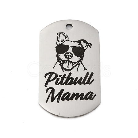 Anti-Tarnish 201 Stainless Steel Pendants STAS-R002-02P-09-1