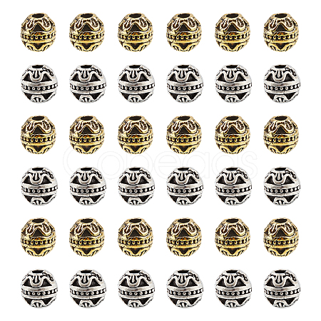 40Pcs 2 Colors Tibetan Style Alloy Beads FIND-CA0002-74-1
