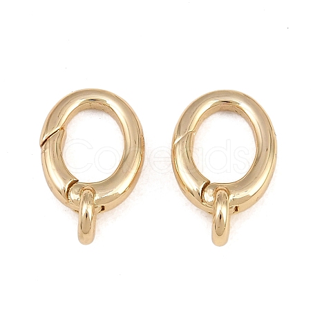 Brass Spring Gate Rings KK-CBAA482-02G-1