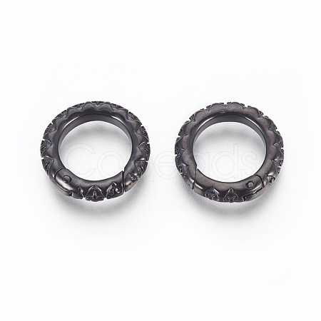 304 Stainless Steel Spring Gate Rings STAS-P217-13B-01-1
