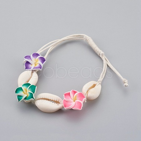 Cowrie Shell Anklets/Bracelets AJEW-AN00243-1