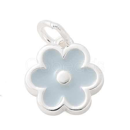 925 Sterling Silver Enamel Flower Charms LS-STER-D300-04S-01-1