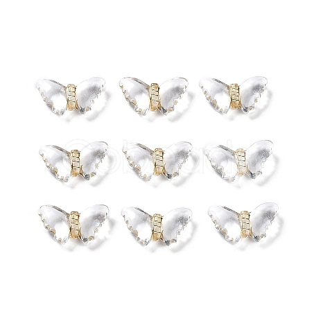 Plating Transparent Acrylic Beads LS-OACR-G016-12-1