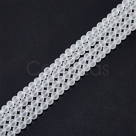 2 Strands Transparent Glass Beads Strands GLAA-DC0001-41-1