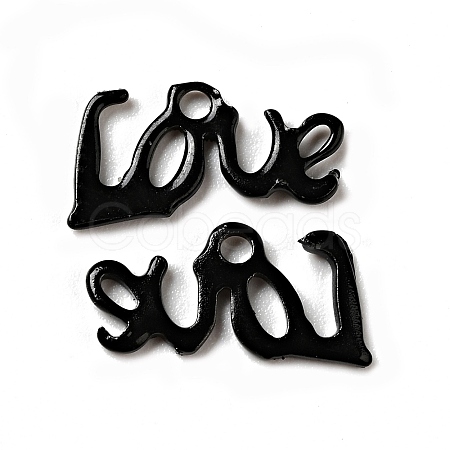 Spray Painted 201 Stainless Steel Charms STAS-G304-16D-1