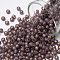 TOHO Round Seed Beads, Japanese Seed Beads, (PF2114) PermaFinish Cocoa Opal Silver Lined, 8/0, 3mm, Hole: 1mm, about 222pcs/bottle, 10g/bottle