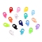 Plastic Lobster Claw Clasps, Heart, Mixed Color, 22.5x13x6.5mm, Hole: 3mm