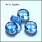 K9 Glass, Imitation Austrian Crystal Beads, Grade AAA, Faceted, Flat Round, Light Sky Blue, 8x3.5mm, Hole: 0.9~1mm