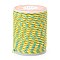 4-Ply Polycotton Cord Metallic Cord, Handmade Macrame Cotton Rope, for String Wall Hangings Plant Hanger, DIY Craft String Knitting, Green Yellow, 1.5mm, about 4.3 yards(4m)/roll