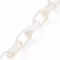 Handmade Acrylic Cable Chains, Imitation Gemstone Style, Flat Oval, Wheat, Links: 18.5x11.5x4.5mm, about 39.37 inch(1m)/strand