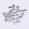 Alloy Mini Buttons, 2-Hole, Flat Round, Cadmium Free & Lead Free, Platinum, 4x1.5mm, Hole: 0.8mm