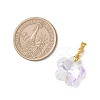 AB Color Plated Glass Pendants PALLOY-JF04596-01-2