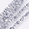 Electroplate Glass Beads Strands EGLA-J042-6mm-H02-1