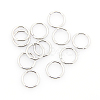 Tarnish Resistant 304 Stainless Steel Open Jump Rings STAS-J013-10x0.8mm-01-1