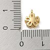 Brass with Clear Cubic Zirconia Charms X-KK-G478-02A-KCG-3