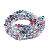 Baking Paint Crackle Glass Bead Strands DGLA-R053-03I-1-2