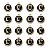 Golden Plated Alloy Charms ENAM-S118-02U-2