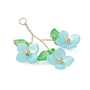 Plastic with Acrylic & Copper Wire Pendants PALLOY-JF03601-02-3