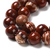 Natural Red Snakeskin Jasper Beads Strands X-G-H298-A02-03-4