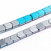 Electroplated Non-magnetic Synthetic Hematite Beads Strands G-L562-02-1