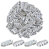 100Pcs Alloy Crystal Rhinestone Spacer Bars FIND-SC0021-30-1