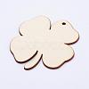 Undyed Wood Blank Tag Big Pendants WOOD-P010-02I-1
