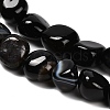 Natural Black Agate(Dyed & Heated) Beads Strands G-P568-C16-01-4