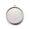 304 Stainless Steel Pendant Cabochon Settings STAS-S181-02P-B-1