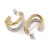 PVD Vacuum Plating 202 Stainless Steel Hoop Earring EJEW-H003-17GP-2