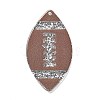 Transparent Resin Pendants RESI-M037-02B-1
