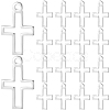 100Pcs Brass Tiny Cross Charms KK-BBC0024-59S-1
