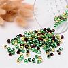 Choc-Mint Mix Pearlized Glass Pearl Beads HY-X006-6mm-04-3