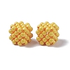 Handmade Opaque Plastic Woven Beads KY-P015-06B-2