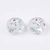 Plating Transparent Acrylic Beads TACR-T008-01B-3