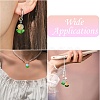 80Pcs 8 Colors Imitation Jelly Glass Beads Pendants PALLOY-CJ00082-7