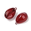 Spray Painted Natural Cowrie Shell Pendants SHEL-K006-49-3