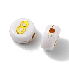 Plating Acrylic Beads PACR-YW0001-10-2