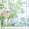 16Pcs Waterproof PVC Colored Laser Stained Window Film Static Stickers DIY-WH0314-098-7