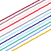 12 Strands 12 Colors Opaque Solid Color Glass Beads Strands GLAA-GA0001-24-1