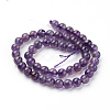 Natural Amethyst Beads Strands G-G099-4mm-1-2
