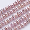 Natural Cultured Freshwater Pearl Beads Strands PEAR-F004-04-1