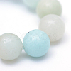 Round Natural Grade A Amazonite Bead Strands X-G-R345-8mm-16-4